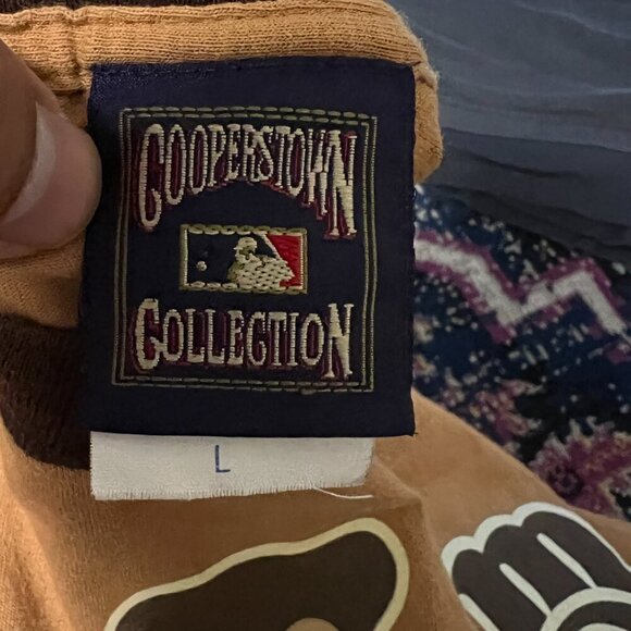 Vintage Majestic‎ All MLB Teams T-shirt All Over Print Front and Back Size Large - Picture 4 of 4